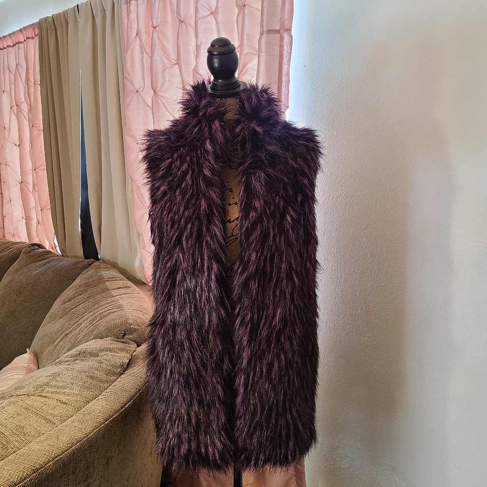 Members Only faux fur vest